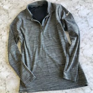Nike golf long sleeve dri-fit gray and black shirt size XL